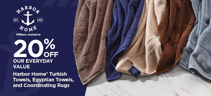 20% Off Our Everyday Value HH Turkish Towels, Egyptian Towels and Coordinating Rugs