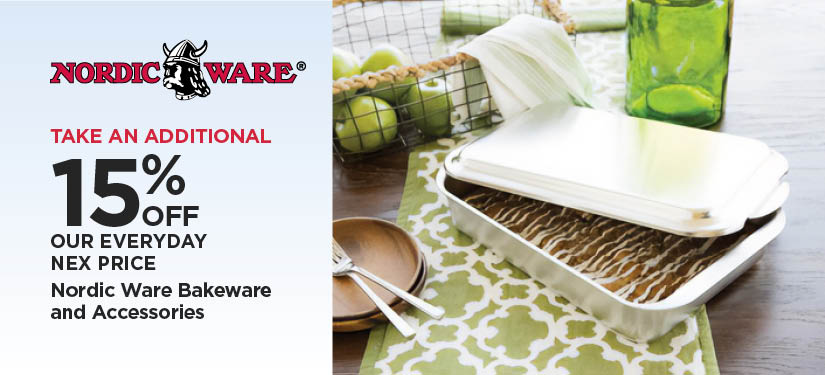 Take An Additional 15% Off Our Everyday NEX Price Nordic Ware Bakeware & Accessories