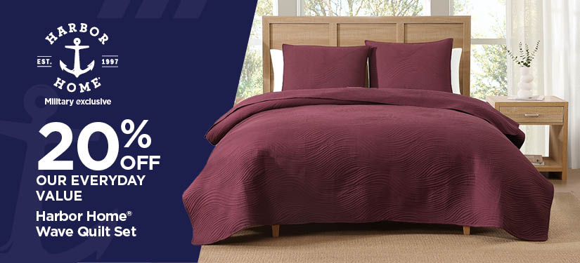 20% Off Our Everyday Value Harbor Home Wave Quilt Set