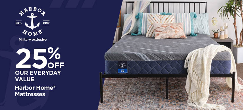 25% Off Our Everyday Value Harbor Home Mattresses