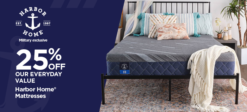25% Off Our Everyday Value Harbor Home Mattresses