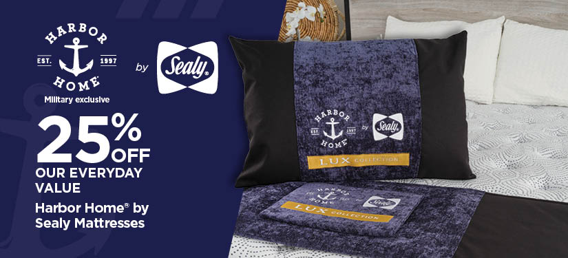 25% Off Our Everyday Value Harbor Home® by Sealy Mattresses