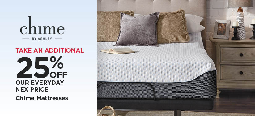 Take An Additional 25% Off Our Everyday NEX Price Chime Mattresses