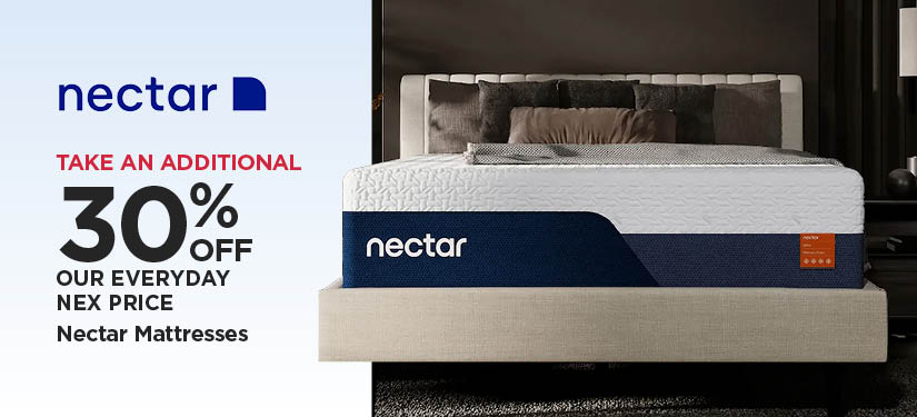 Take An Additional 30% Off Our Everyday NEX Price Nectar Mattresses