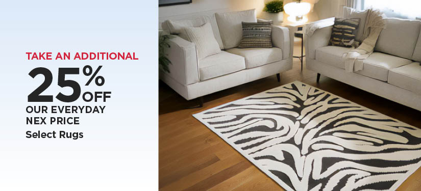 Take An Additional 25% Off Our Everyday NEX Price Select Rugs