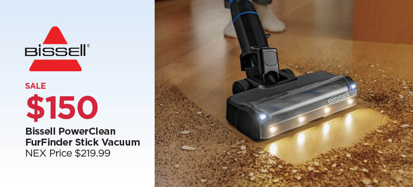 $150 Bissell PowerClean FurFinder Stick Vacuum, Reg $219.99