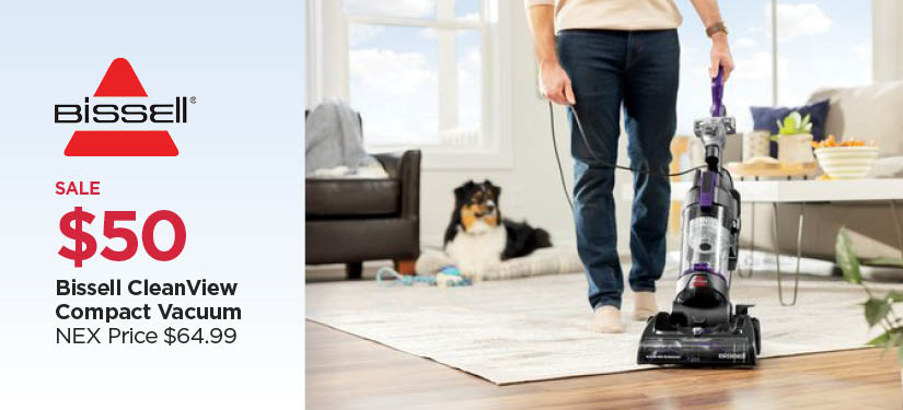 $50 Bissell CleanView Compact Vacuum, Reg $64.99