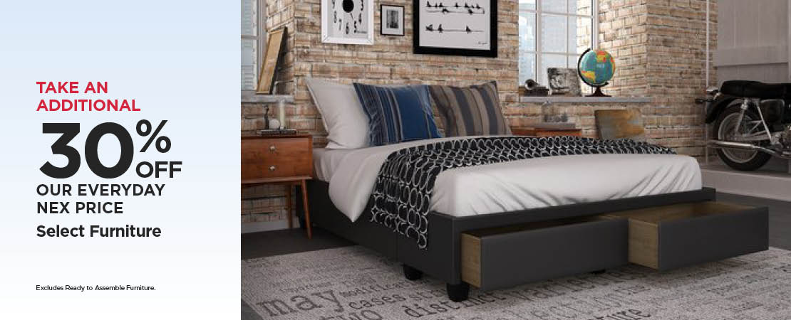 Take An Additional 30%-50% Off Select Furniture (Excludes Ready to Assemble).