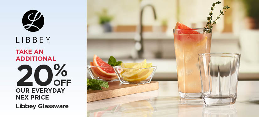 Take An Additional 20% Off Retail Price Libbey Glassware