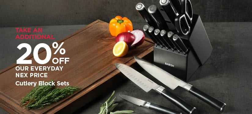 Take An Additional 20% Off Our Everyday NEX Price Cutlery Block Sets