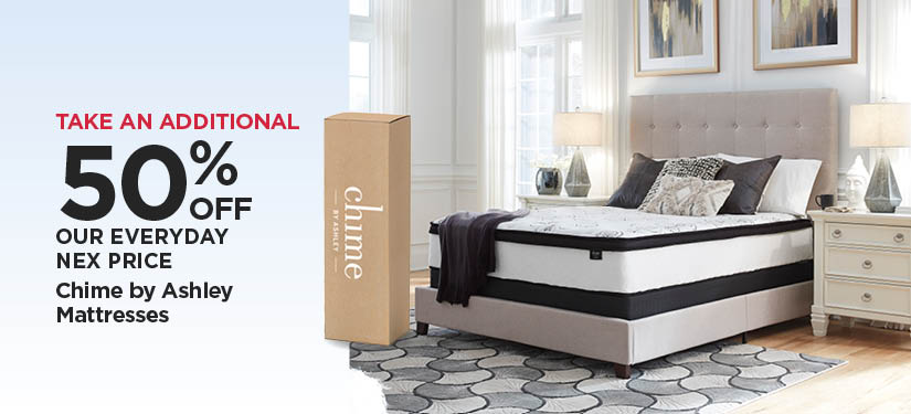 Take An Additional 50% Off Our Everyday NEX Price chime by Ashley Mattresses