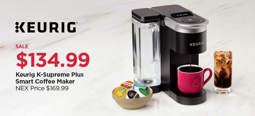 $134.99 Keurig K-Supreme Plus Smart Coffeemaker, Reg $169.99