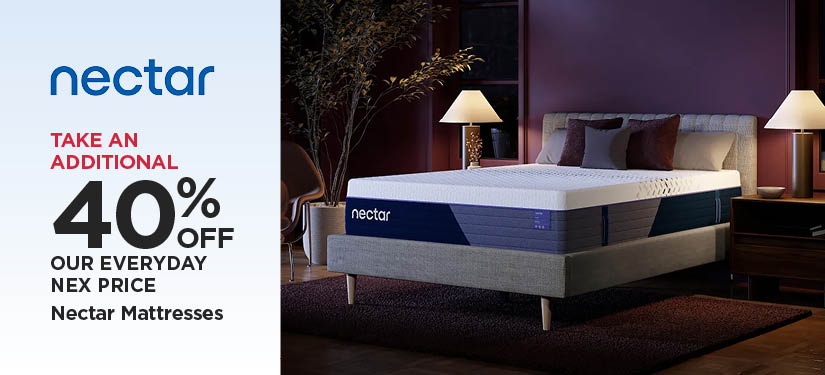 Take An Additional 40% Off Our Everyday NEX Price Nectar Mattresses