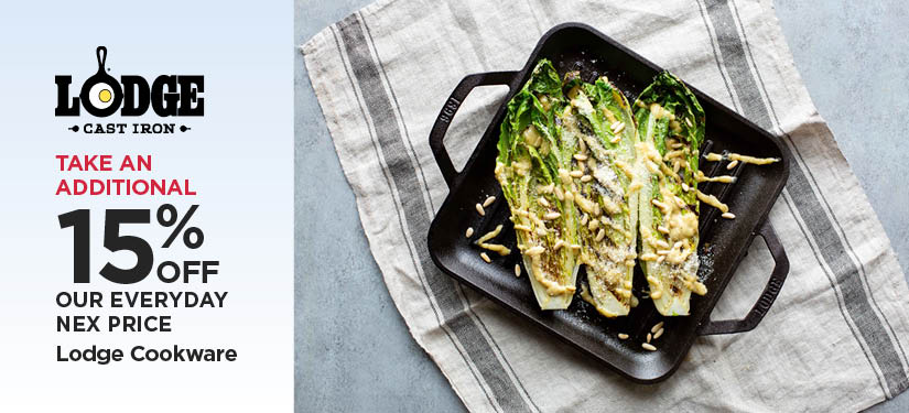 Take An Additional 15% Off Our Everyday NEX Price Lodge Cookware