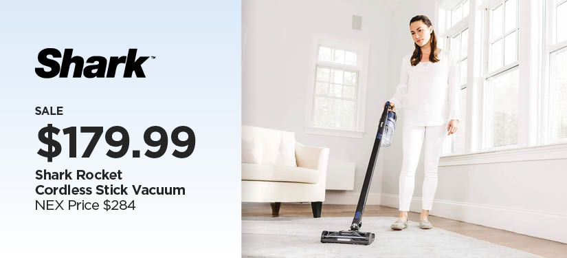 $179.99 Shark Rocket Cordless Stick Vacuum, Reg $284