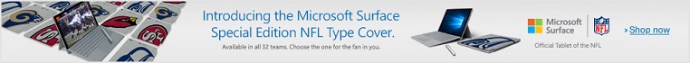 Microsoft Surface NFL team covers