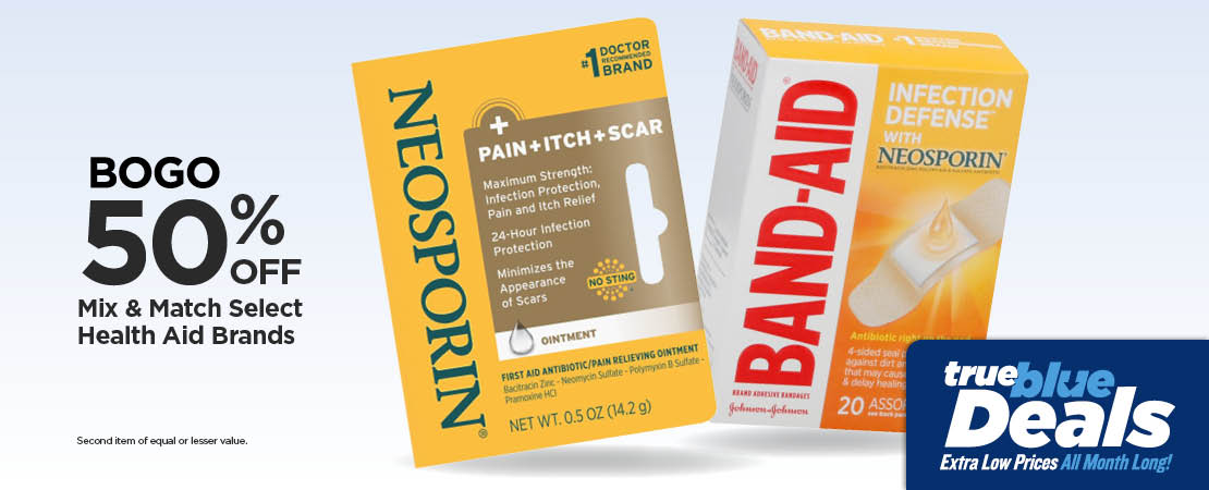 BOGO 40% Mix & Match Select Heath Aids Brands
