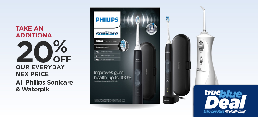 Take An Additional 20% Off Our Everyday NEX Price All Phillips Sonicare & Waterpik
