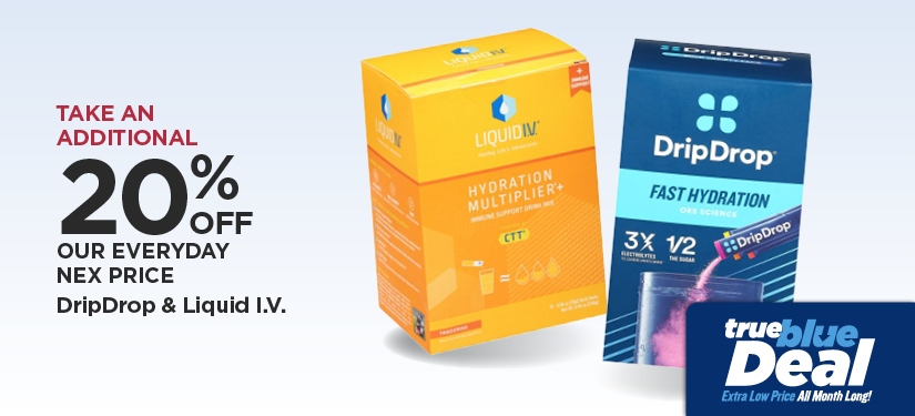 Take An Additional 20% Off Our Everyday NEX Price DripDrop & Liquid I.V.