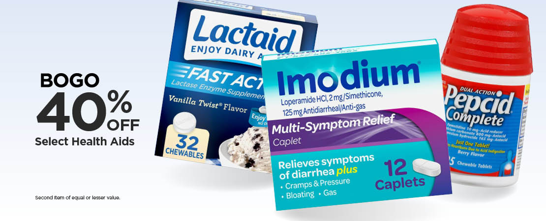 BOGO 40% Select Health Aids