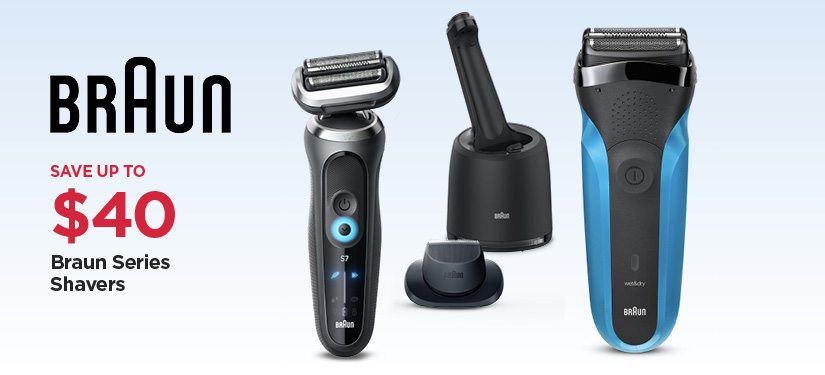 Save Up To $40 Off Our Everyday NEX Price Braun Series Shavers