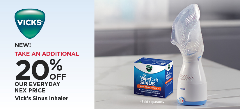 Take An Additional 20% Off Our Everyday NEX Price New! Vick's Sinus Inhaler