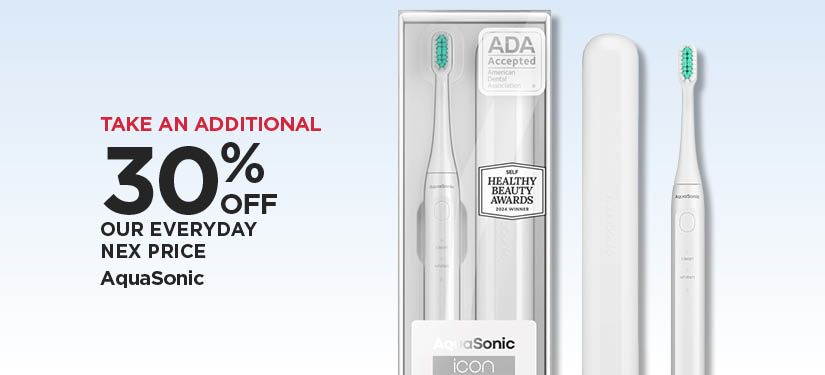 Take An Additional 30% Off Our Everyday NEX Price AquaSonic