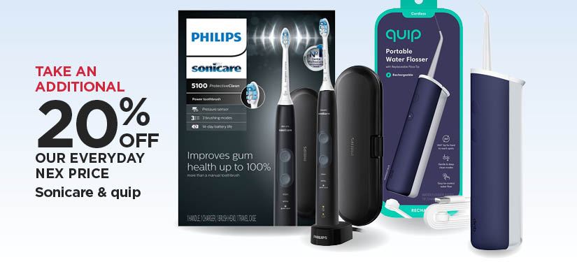 Take An Additional 20% Off Our Everyday NEX Price Sonicare & quip