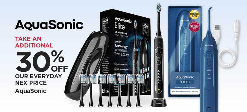 Take An Additional 30% Off Our Everyday NEX Price AquaSonic