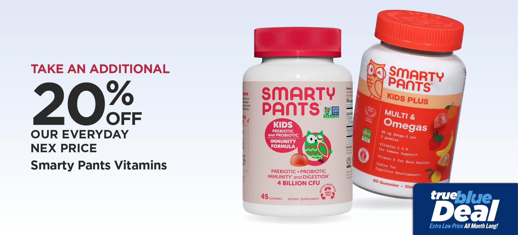 Take An Additional 20% Off Our Everyday NEX Price Smarty Pants Vitamins