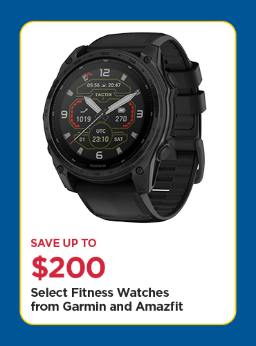 Save Up To $200 Select Fitness Watches from Garmin and Amazfit