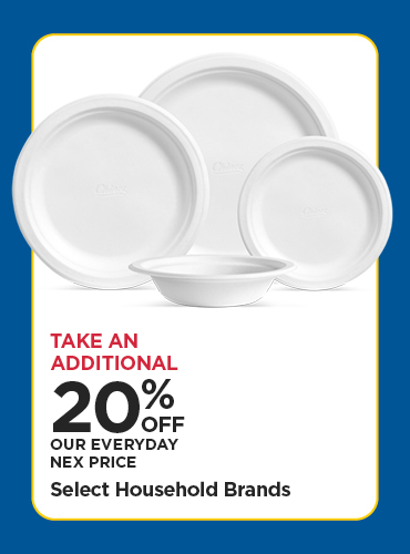 Take An Additional 20% Select Household Brands