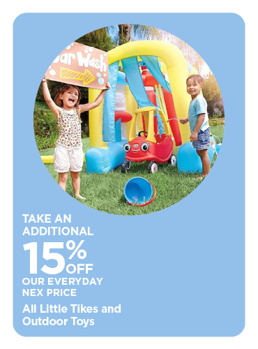 15% Off All Little Tykes and Outdoor toys