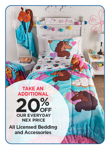 20% Off All Licensed Bedding and Accessories
