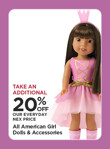 Take An Additional 20% Off Our Everyday NEX Price All Americn Girl Dolls & Accessories