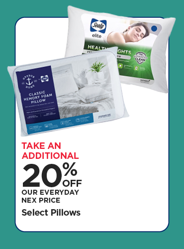 Take An Additional 20% Off Our Everyday NEX Price Select Pillows