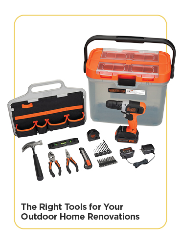 The Right Tools for Your Outdoor Home Renovations