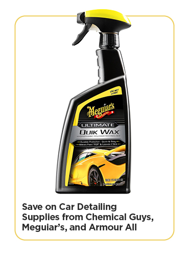 Save on Car Detailing Supplies from Chemical Guys, Meguiar's, and Armour All