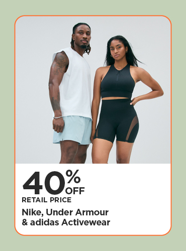 40% Off Retail Price Nike, Under Armour & adidas Activewear