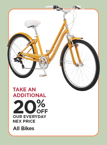Take An Additional 20% Off Our Everyday NEX Price All Bikes
