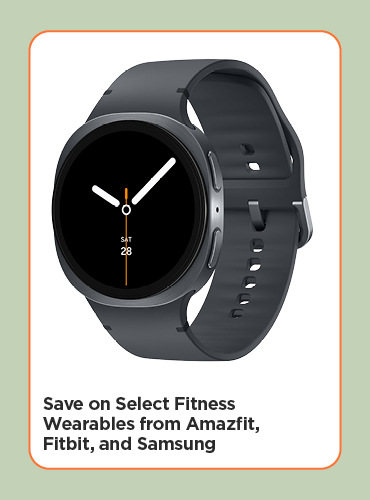 Save on Select Fitness Wearables from Amazfit, Fitbit, and Samsung