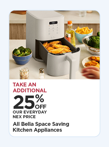 25% off entire stock of Bella Space Saving Kitchen Appliances