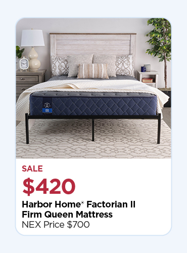 40% off Harbor Home Factorian II Firm Mattress