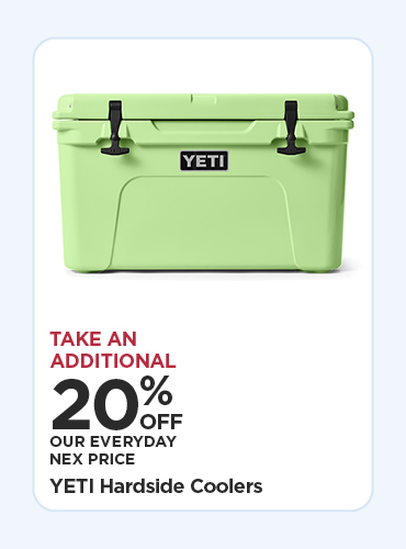 Take an Additional 20% off YETI Hardside Coolers