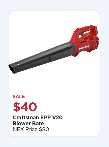 Sale $40 Craftsman EPP V20 Blower Bare