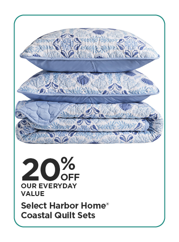 Take An Extra 20% Off Our Everyday Value Select Harbor Home Coastal Quilt Sets