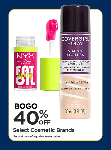 BOGO 40% Select Cosmetic Brands