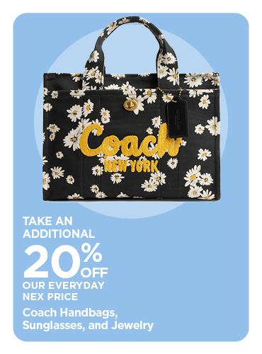 20% Off Coach Handbags Sunglasses and Jewelry