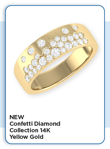 New Confetti Diamond Collection 14K Yellow Gold