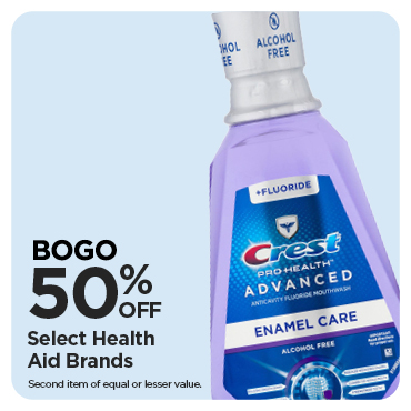 BOGO 50% Select Health Aid Brand
